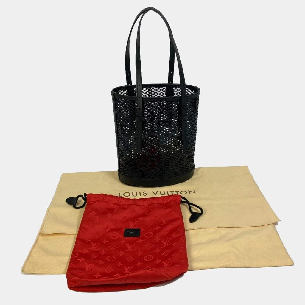 Louis Vuitton Louis Vuitton Black Monogram Leather Lace Bucket Shoulder Bag 9