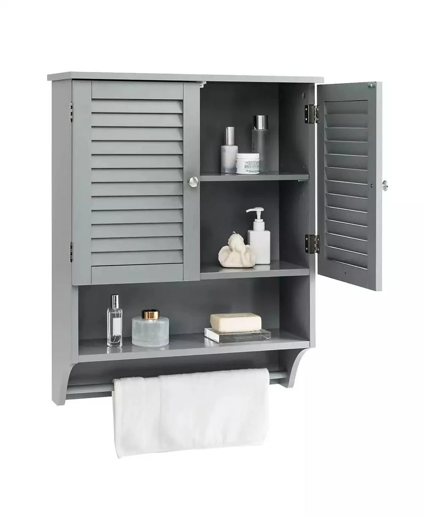 Volenca 2-Doors Bathroom Wall-Mounted Medicine Cabinet with Towel Bar
