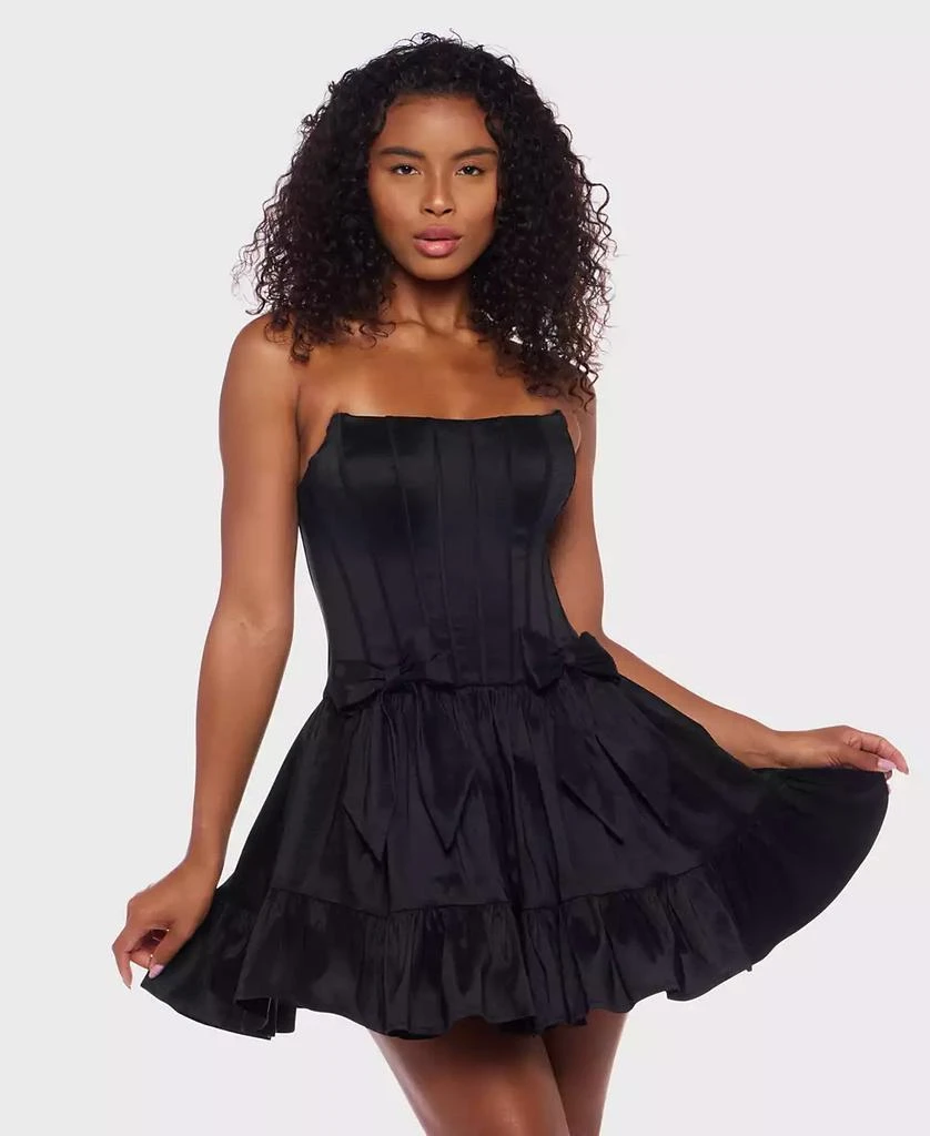 Alex & Sophia Juniors' Sleeveless Taffeta Fit & Flare Dress 3