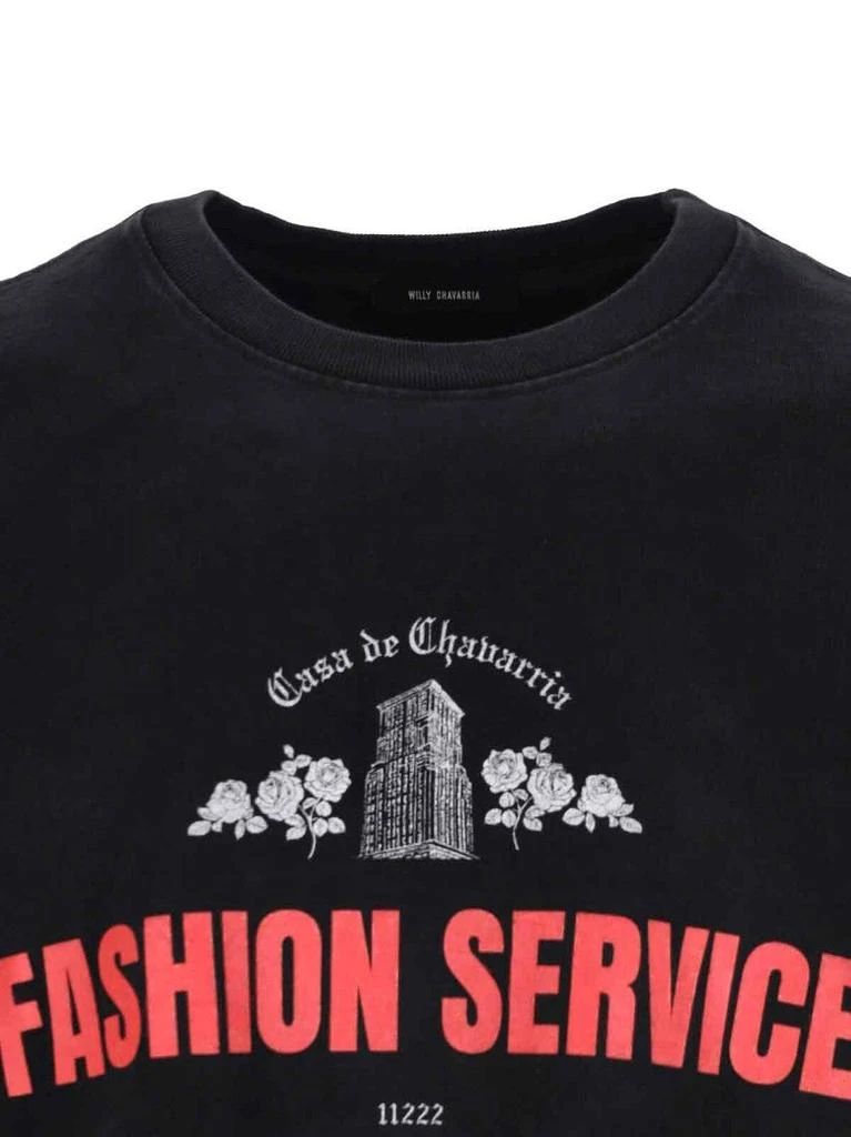 Willy Chavarria Casa De Chivarria T-Shirt – Black 3