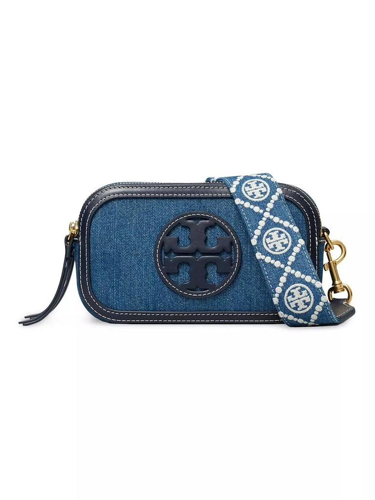 Tory Burch Mini Miller Denim Crossbody Bag 1