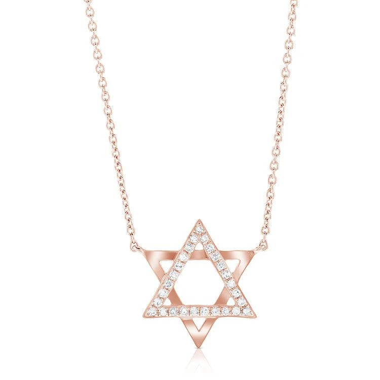 Sabrina Designs 14K Gold & Diamond Star of David Necklace 6