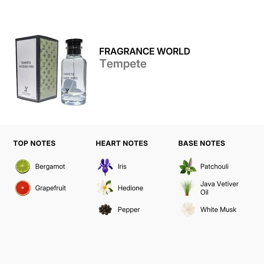 Fragrance World Fragrance World Tempete Unisex EDP 3