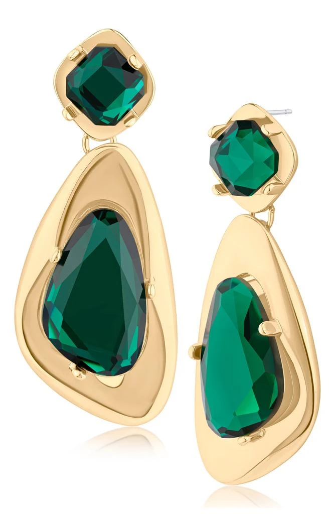 JARDIN Crystal Irregular Drop Earrings
