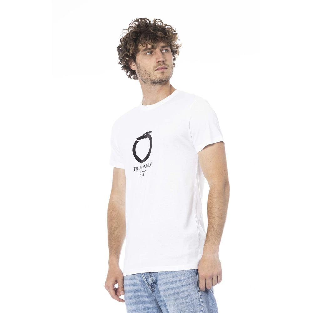 Trussardi Beachwear White Cotton T-Shirt 2