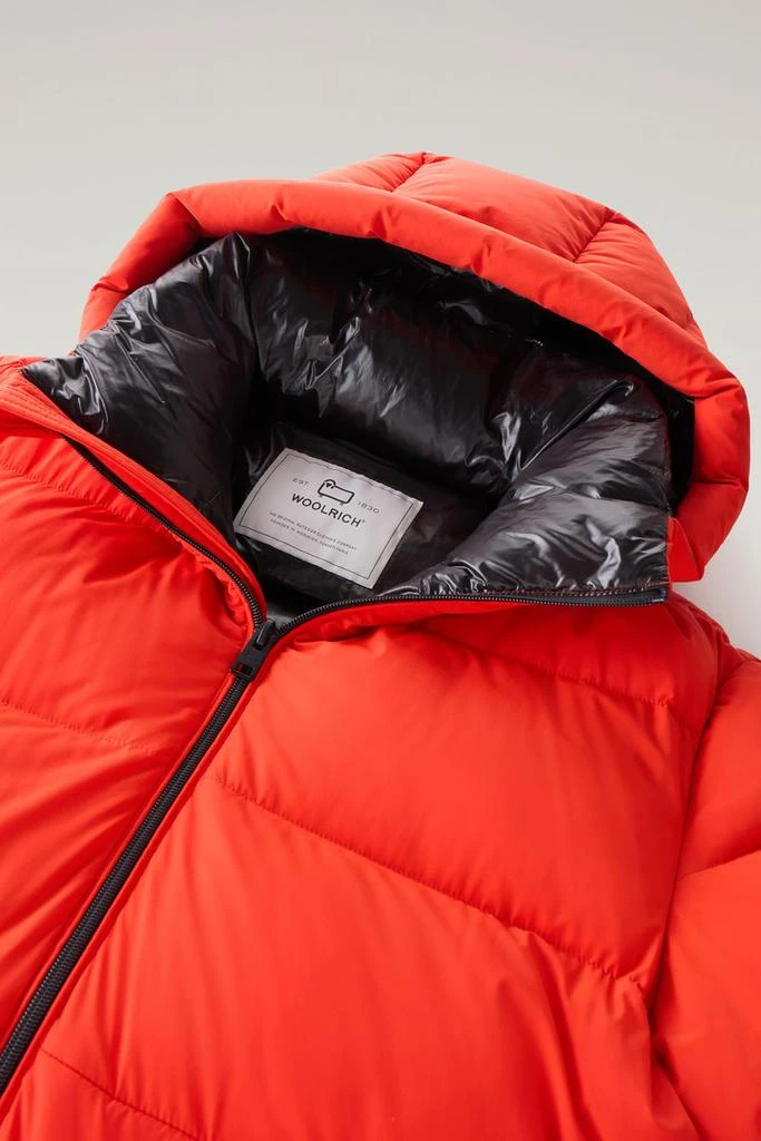 Woolrich Sierra Supreme Long Parka in Stretch Nylon - Men - Orange 2