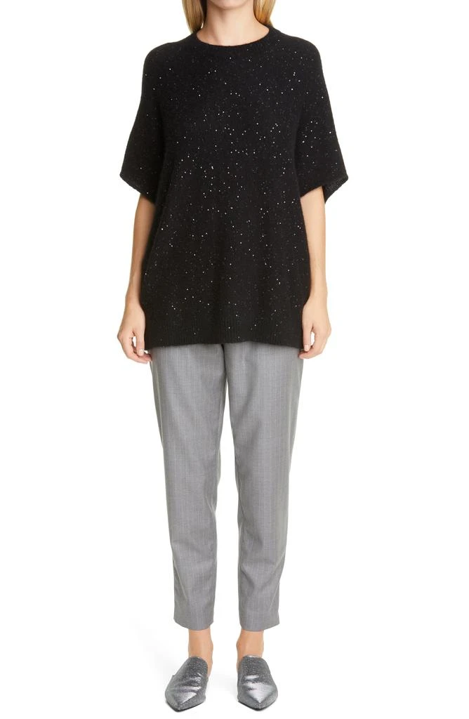 Fabiana Filippi Sequin Wool, Silk 
Cashmere Blend Poncho 7