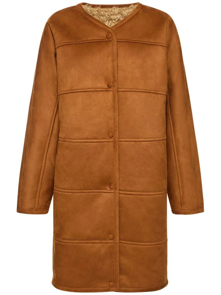 STAND STUDIO Paola Faux Shearling Coat 4