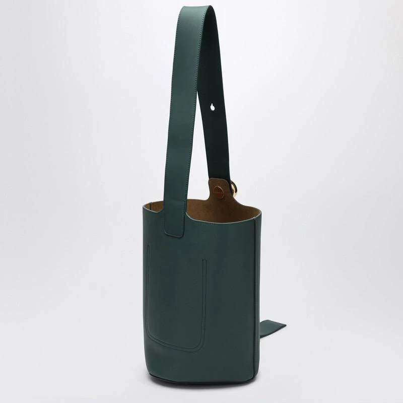 Loewe Green calfskin Pebble Bucket medium bag 5