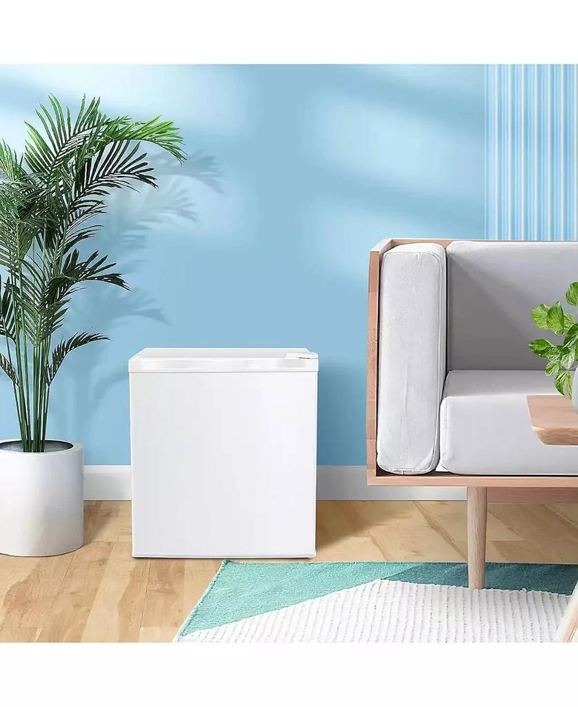 Kismile Mini Freezer,1.1 Cu.ft Upright Freezer with Reversible Single Door,Removable Shelves,Small Freezer with Adjustable Thermostat for Home/Kitchen/Office 4