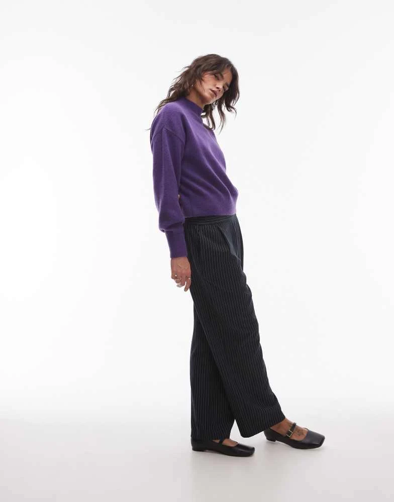 & Other Stories & Other Stories mock neck jumper in purple 2