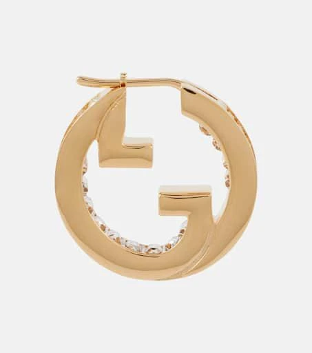 Gucci Gucci Blondie embellished hoop earrings 2
