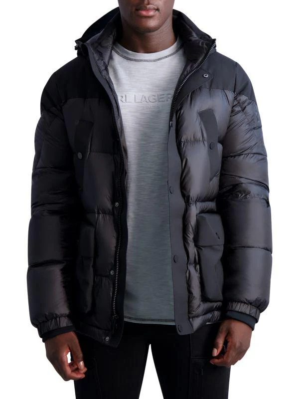 Karl Lagerfeld Paris Hooded Puffer Jacket 5