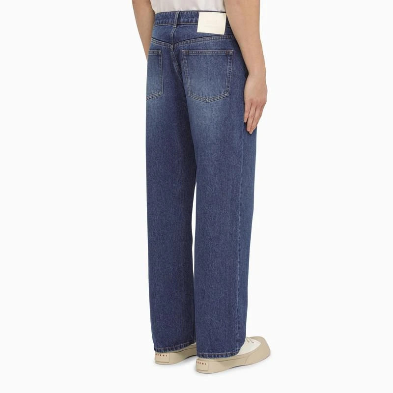 AMI Blue regular denim jeans 4