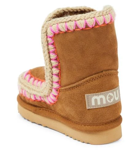 Mou Kids Shearling-lined suede ankle boots 2