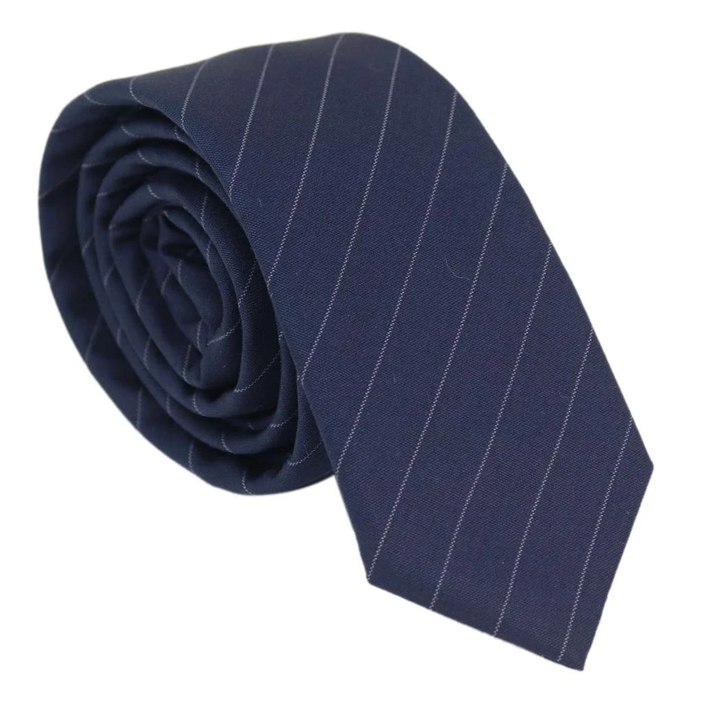 TruClothing Stripe Tie Pocket Square Tweed Pin Stripe 2