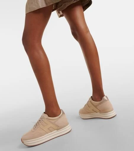 hogan Midi H222 suede platform sneakers 7