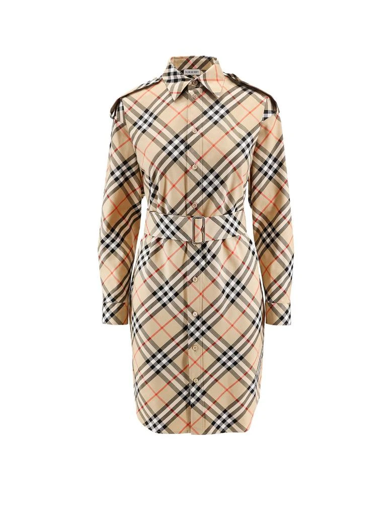 Burberry Burberry Vintage Check Belted Shirt Dress from Cettire