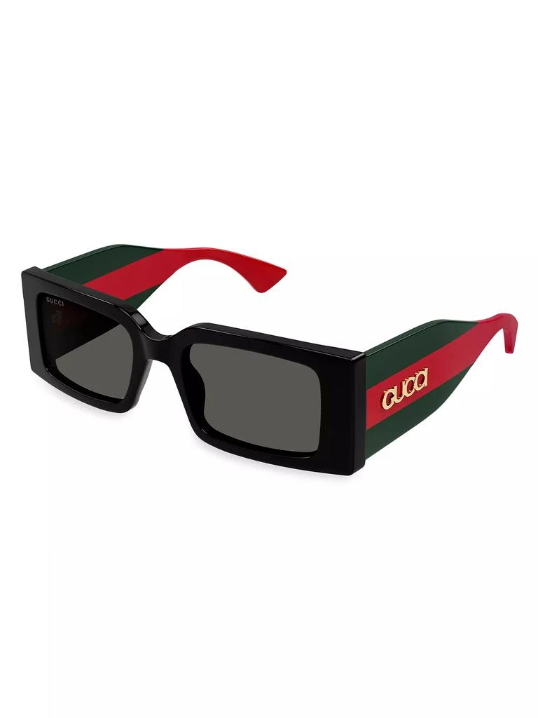 Gucci New Pop Web 52MM Rectangular Sunglasses 1