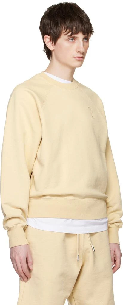 AMI Beige Ami de Cœur Sweatshirt 2