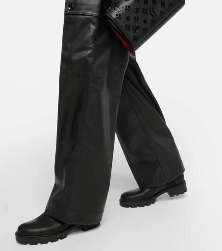 Christian Louboutin CL Chelsea leather ankle boots 7