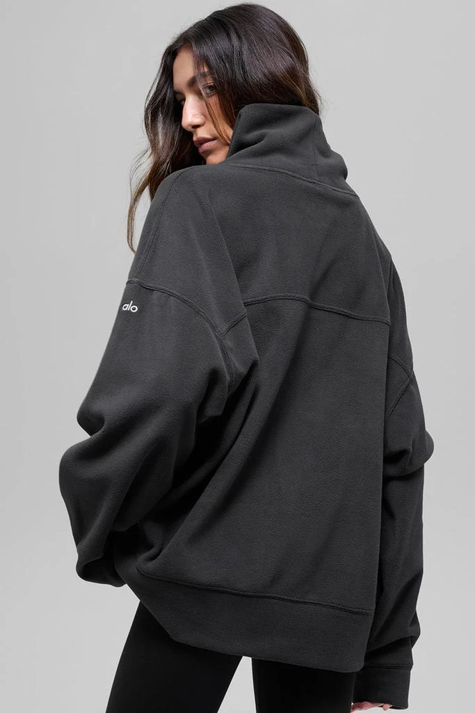 Alo Polar Fleece Hazy Pullover - Black 3