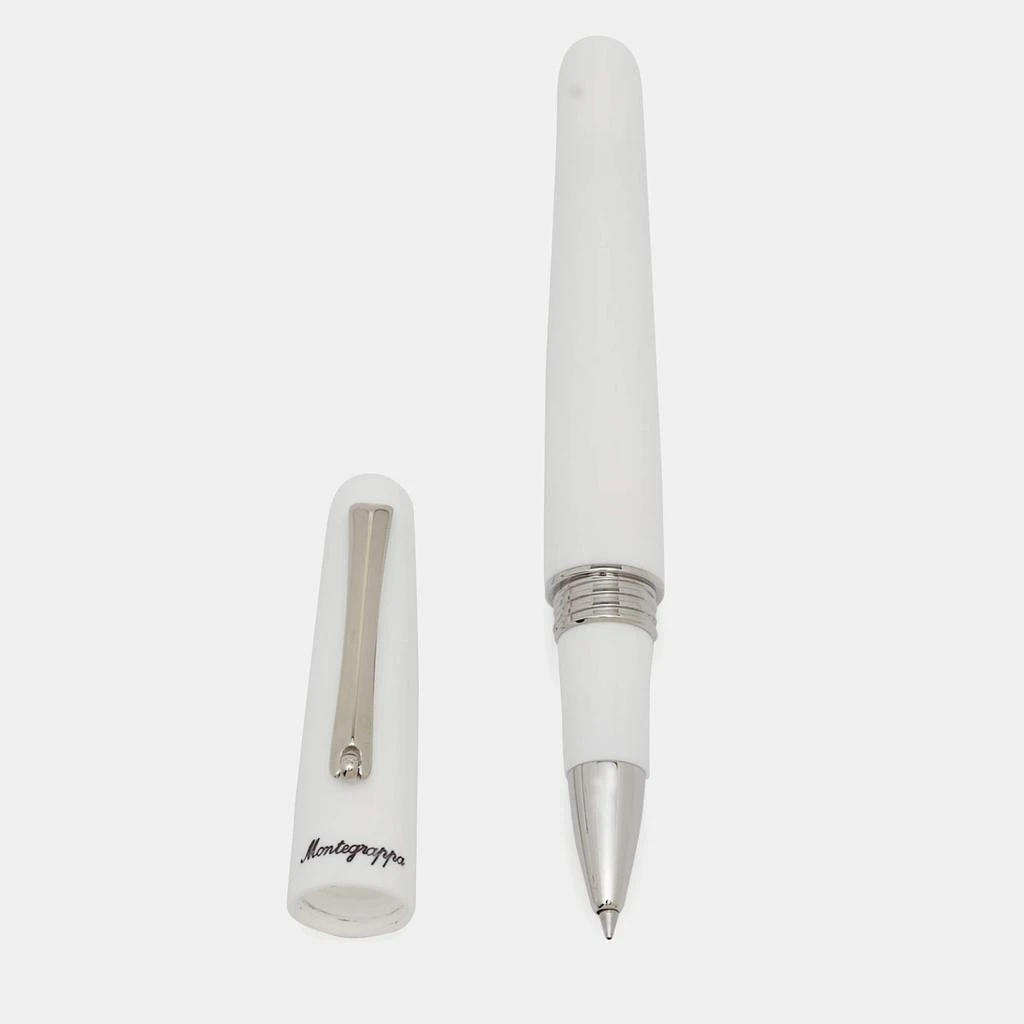 Montegrappa Montegrappa Elmo 01 White Resin Silver Tone Rollerball Pen 3