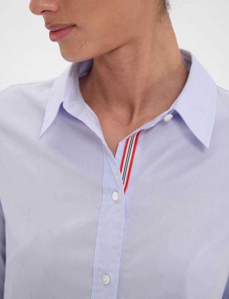 INES DE LA FRESSANGE PARIS Shirt Martin cotton sky blue 5