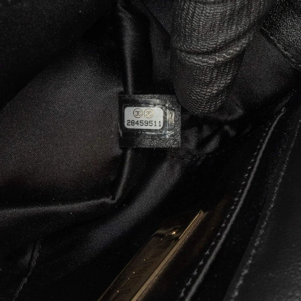 Chanel Chanel Black Leather Mini Square Coco Embossed Flap Bag 9
