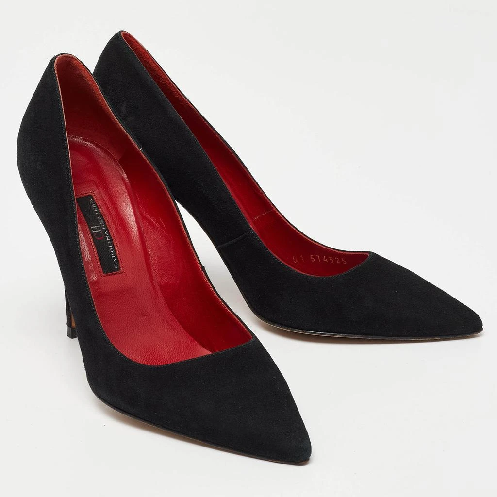 CH Carolina Herrera CH Carolina Herrera Black Suede Pointed Toe Pumps Size 36 4