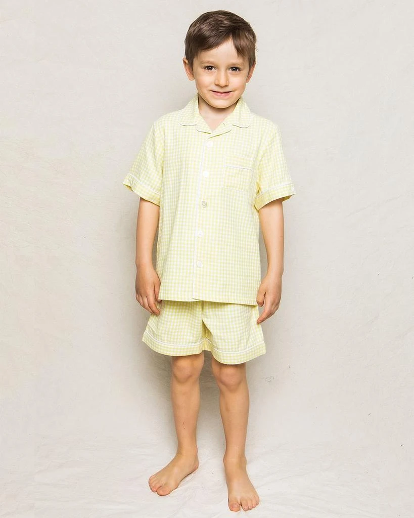 Petite Plume Unisex Gingham Classic Pajama Shorts Set - Baby, Little Kid, Big Kid 2