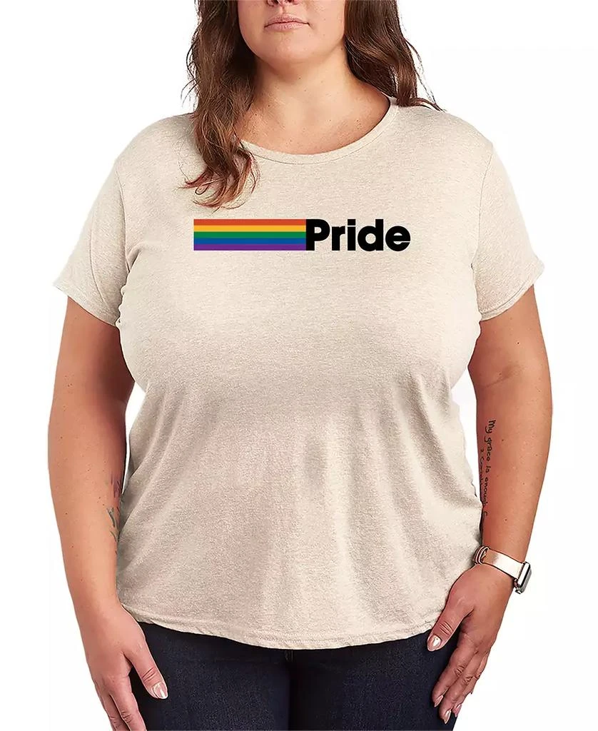 Hybrid Apparel Plus Size Instant Message Pride Rainbow Short-Sleeve Graphic T-Shirt