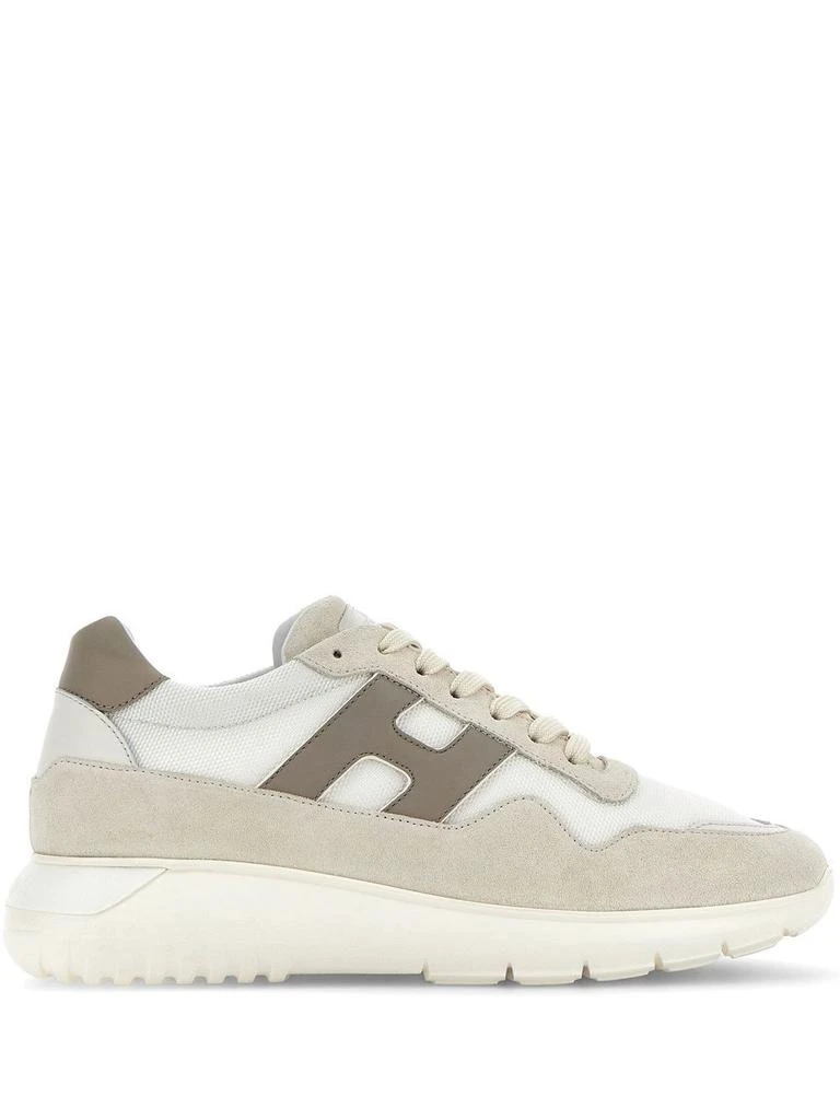 hogan INTERACTIVE SUEDE AND MESH SNEAKERS 1