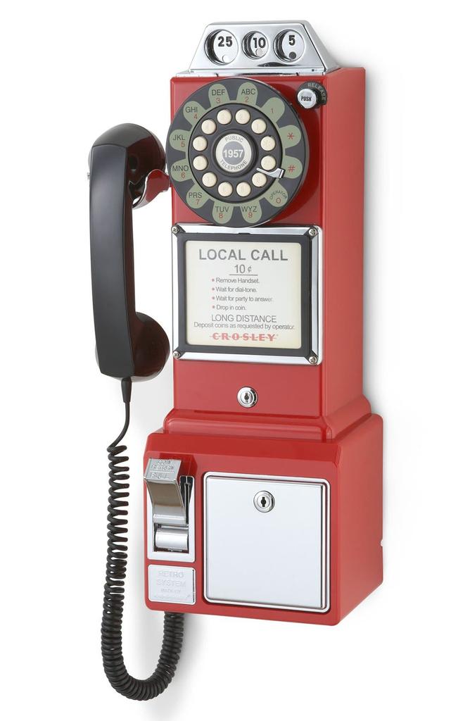 Crosley 'Pay Phone' Wall Phone