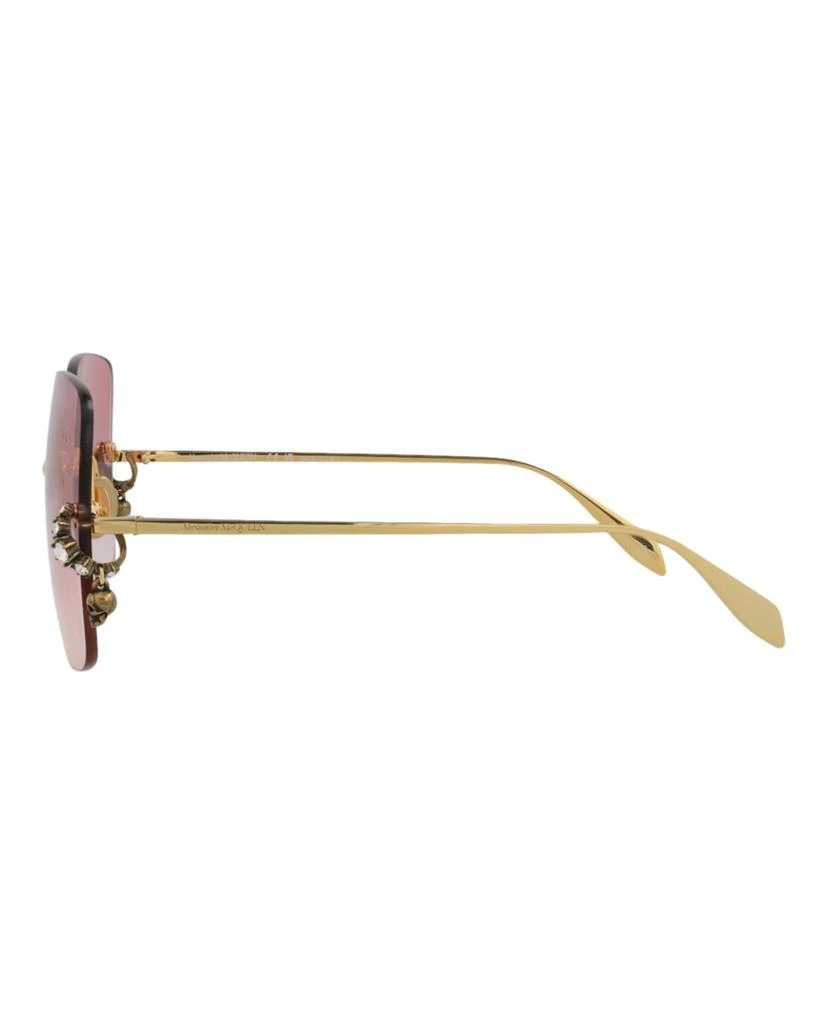 Alexander McQueen Square-Frame Metal Sunglasses 3