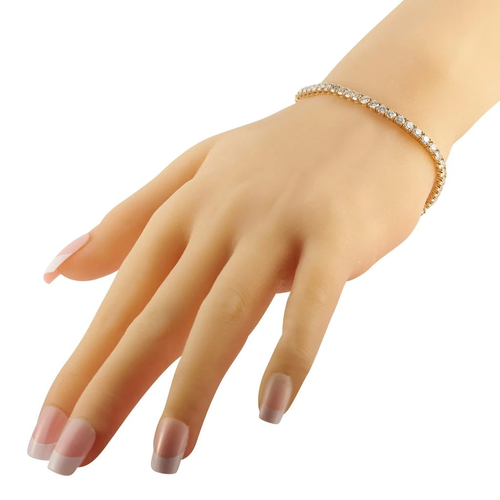 LB Exclusive 14K Yellow Gold 6.50ct Lab-Grown Diamond Tennis Bracelet LGD04-123125 2