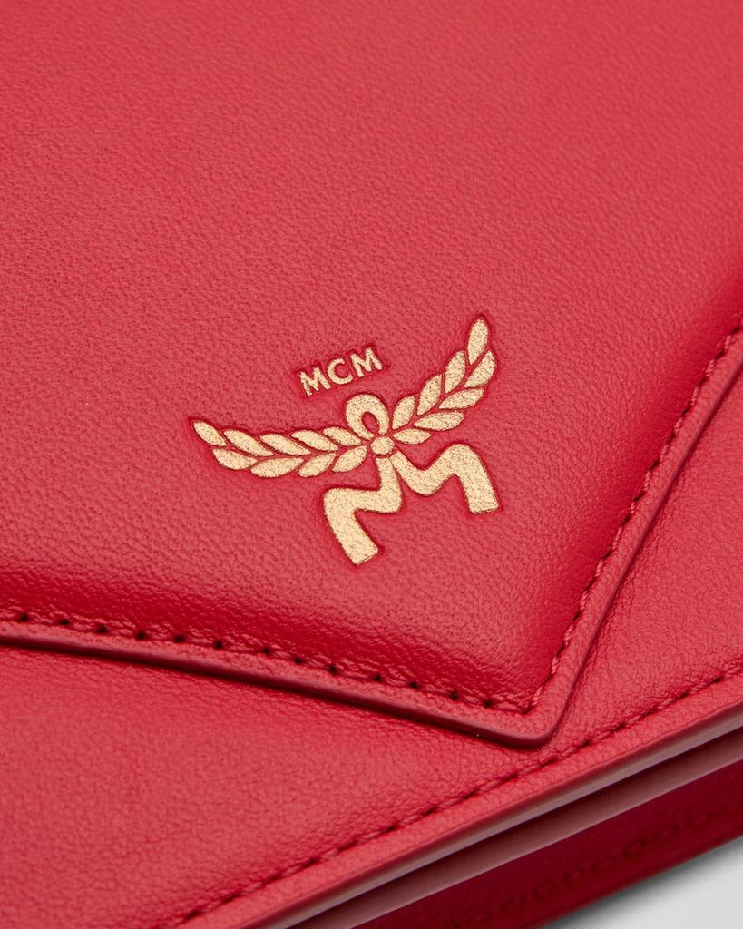 MCM Diamond Leather Wallet on Chain 6