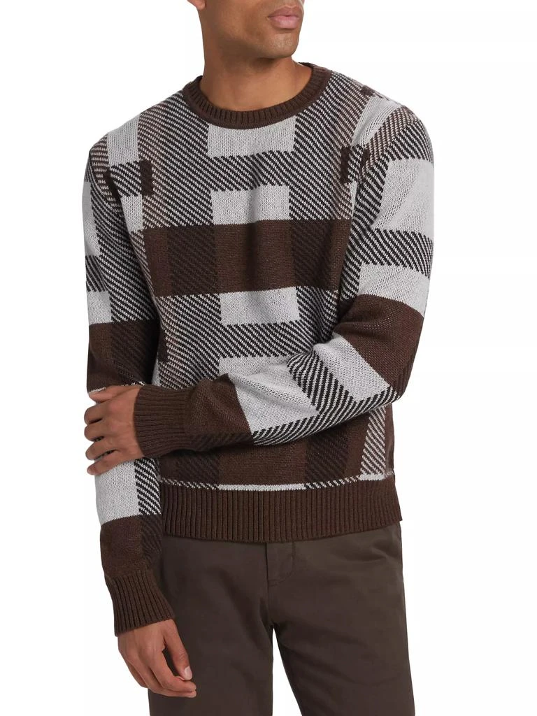 Kiton Checked Cashmere Sweater 3
