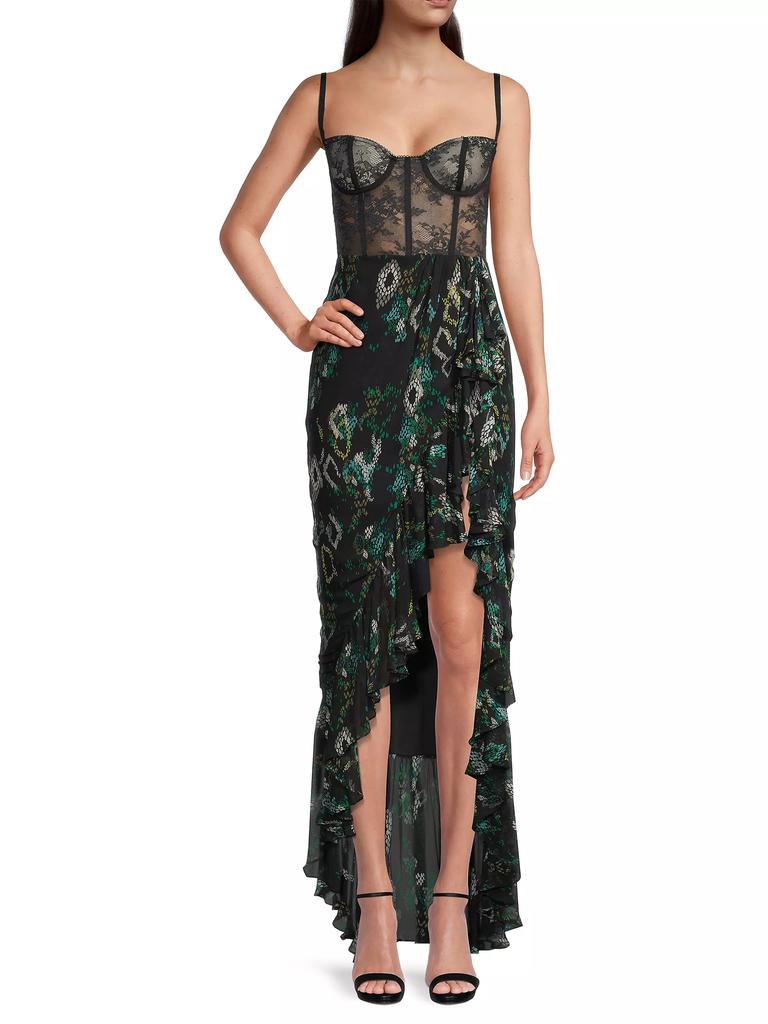 Katie May Senorita Ruffle Trim Gown