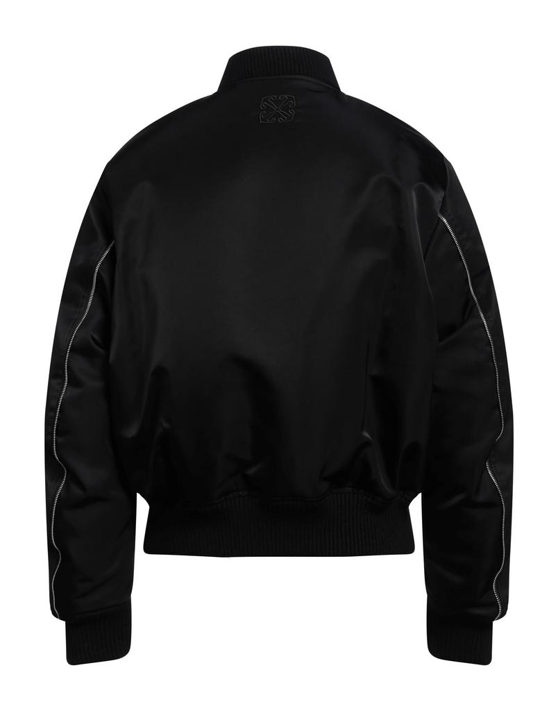 希少 XLsize Off-White 23AW Bomber Jacket 黒 Off-White - Satin bomber jacket black - The Corner