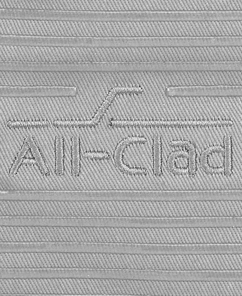 All-Clad Ribbed Silicone Cotton Twill Pot Holder, Set of 2