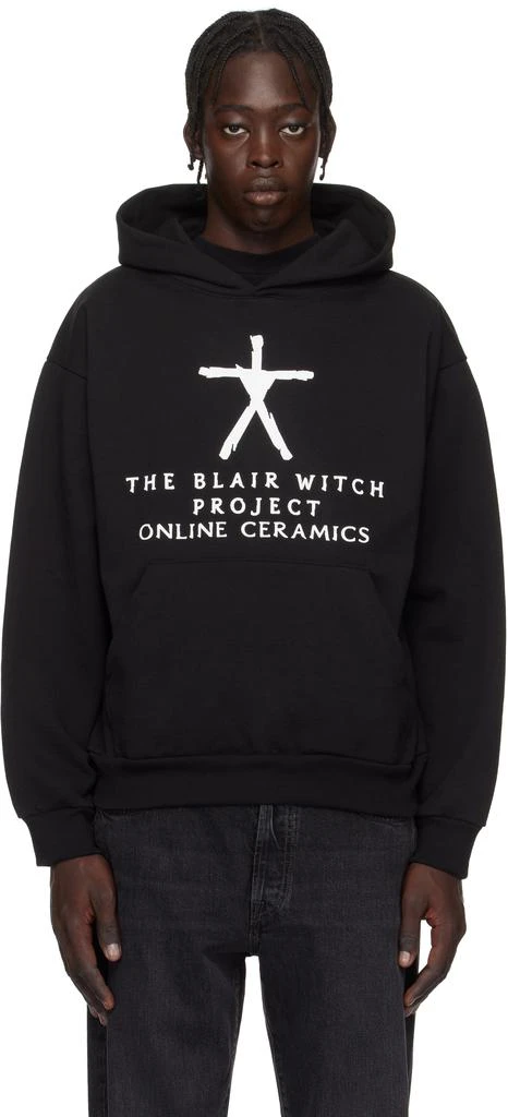 Online Ceramics Black 'The Blair Witch' Logo Hoodie 1
