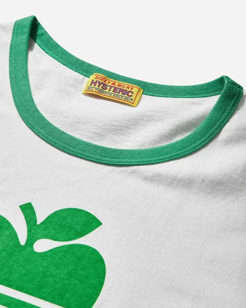 Hysteric Glamour Women's Big Apple T-Shirt White / Green 4