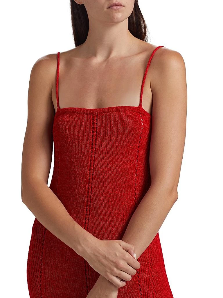 Proenza Schouler Suki Pointelle-Knit Slipdress 6