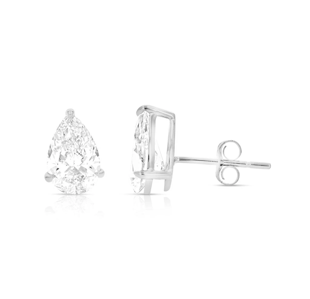 Vir Jewels 2 cttw Pear Lab Grown Diamond Stud Earrings in 14K Gold With Push Backs For Women