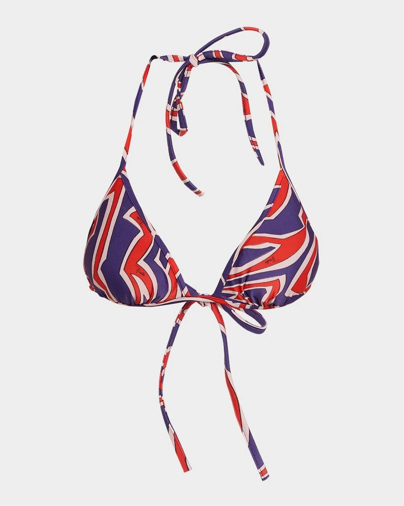 Pucci Labirinto Triangle Bikini Top