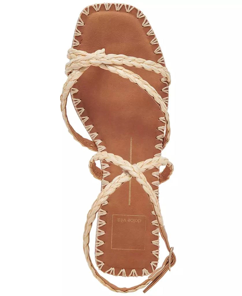 Dolce Vita Women's Brinn Ankle-Strap Strappy Whipstitch Block-Heel Sandals 4