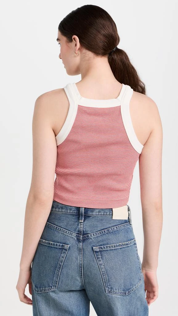 Closed Cropped Racer Tank Top 2