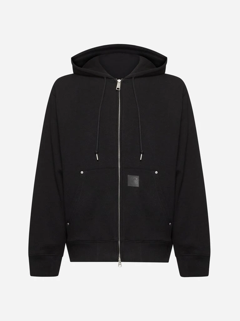 CARHARTT WIP Black Hooded Eldon Sweat Jacket 1