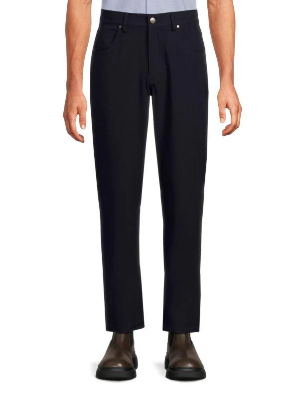 Report Solid Flat Front Pants 1